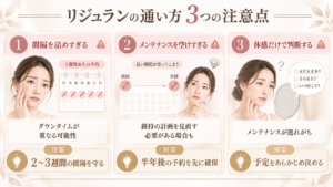 リジュランの通い方3つの注意点