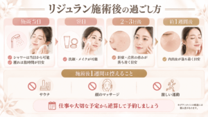 リジュラン施術後ケアガイド
